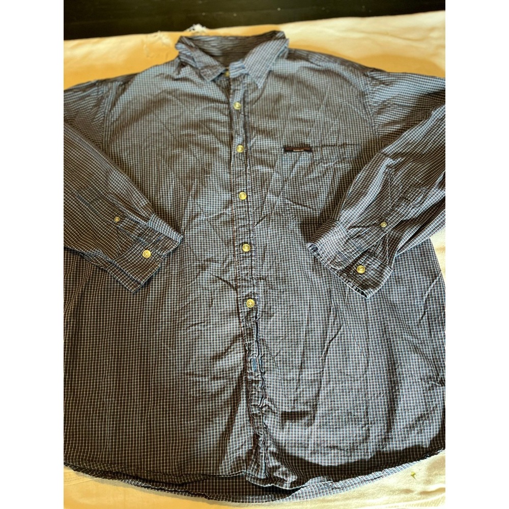 Polo Jeans Company Plaid Button Down Shirt Mens Long Sleeve‎ Casual
